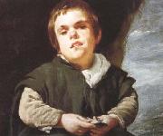 Diego Velazquez The Dwarf Francisco Lezcano (el Nino de Vallecas) (detail) (df01) USA oil painting reproduction